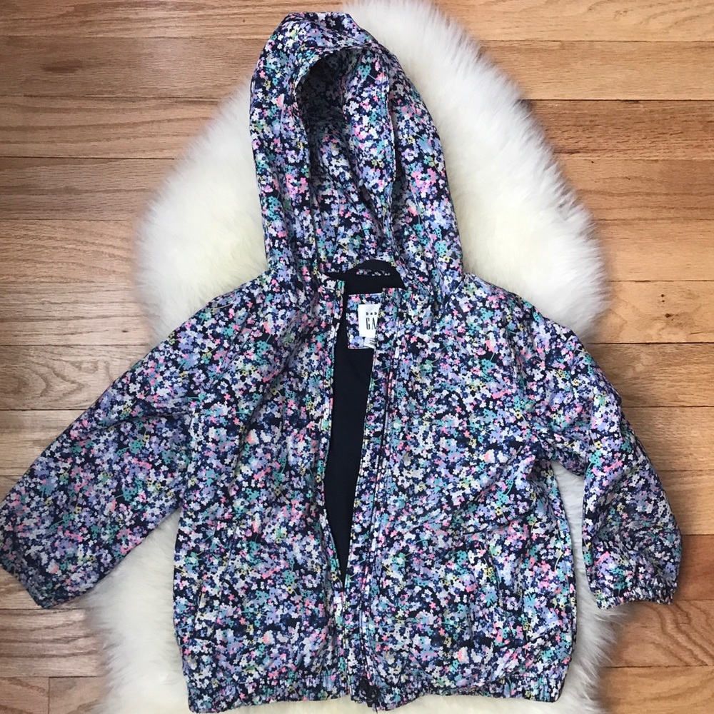 Girls floral spring jacket, lined